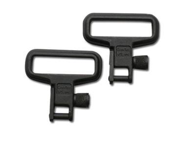 Grovtec Mil-Force Swivel Set 1.25" Black 2/ct