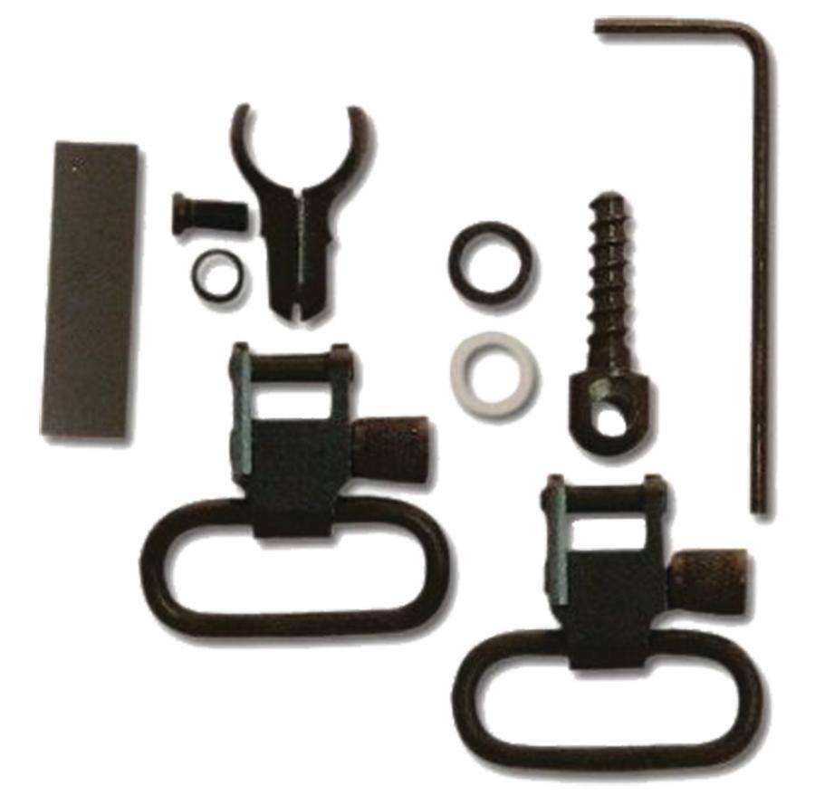 Grovtec Two Piece Barrel Band Swivel Sets .800" to .850" Black