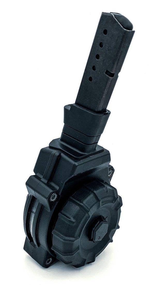 Promag Taurus PT 111 G2 Handgun Magazine Drum Black Polymer 9mm 50/rd