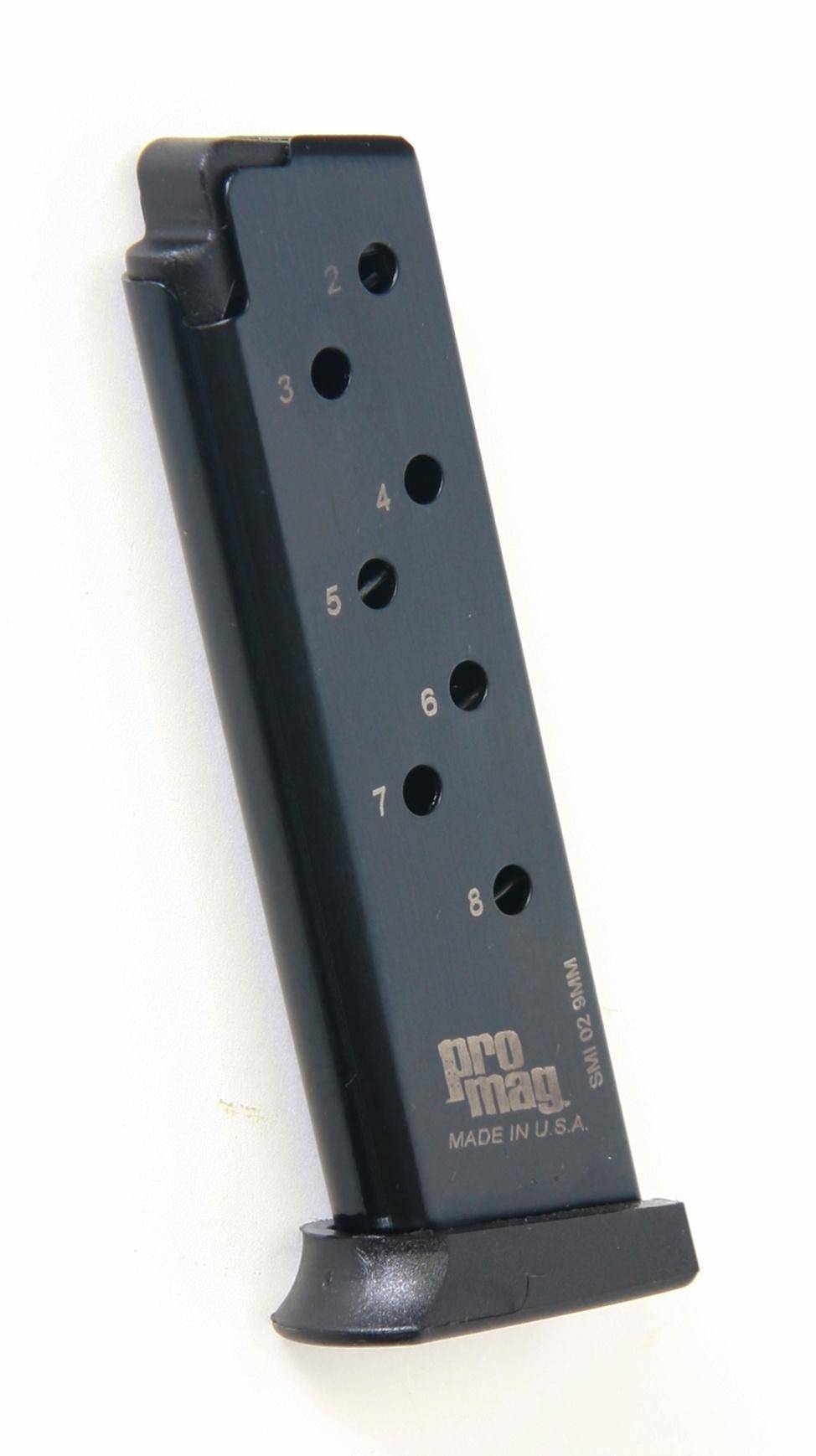 ProMag S&W 908/3913/3914/3953 Magazine 9mm Blued Steel 8/rd