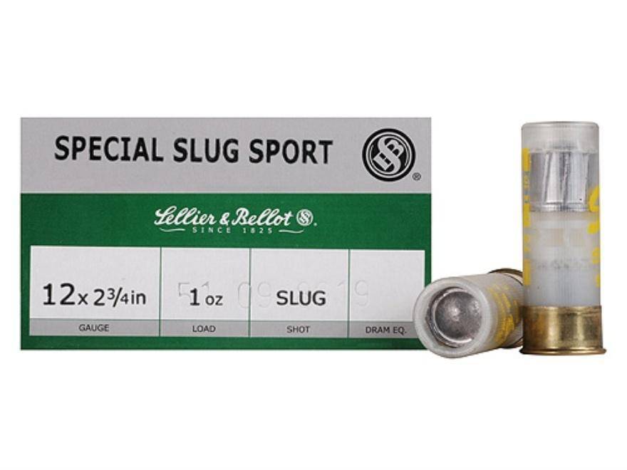 Sellier & Bellot Shotgun Ammunition 12 ga 2 3/4" 1 oz Sepcial Slug Sport 25/ct