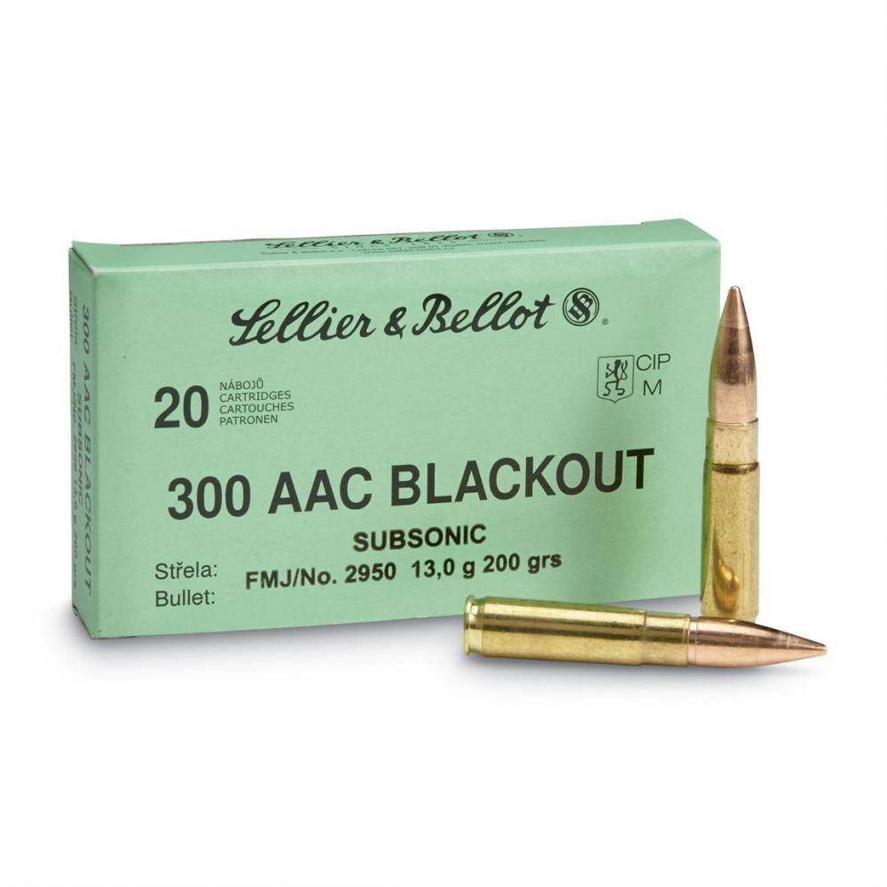 Sellier & Bellot Ammunition .300 AAC Blackout 124 gr FMJ 2165 fps 20/ct