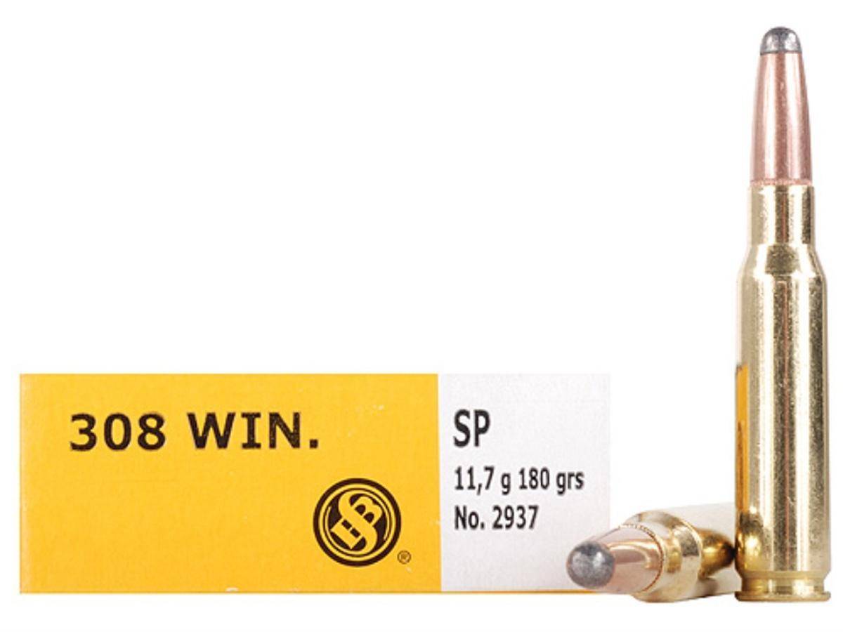 Sellier & Bellot Rifle Ammunition .308 Win 180 gr SP 20/ct