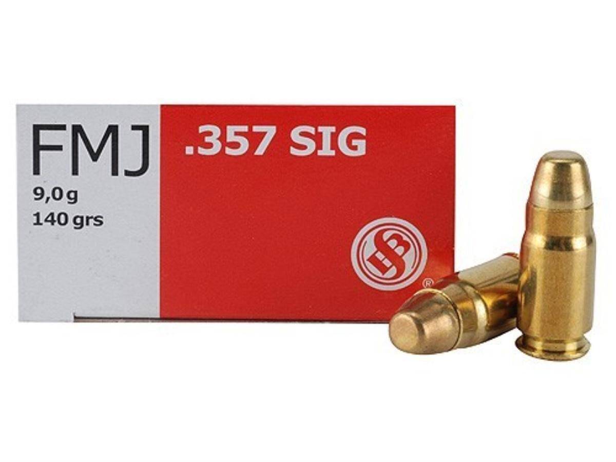 Sellier & Bellot Pistol Ammo .357 Sig 140 gr FMJ 50/ct