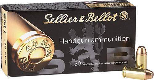 Sellier & Bellot Pistol & Revolver Ammo .40 S&W 180 gr FMJ 50/ct