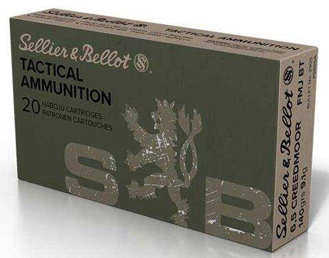 Sellier & Bellot Tactical Rifle Ammunition 6.5 Creedmoor 140 gr FMJBT 2657 Fps 20/ct