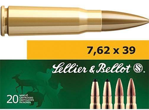 Sellier & Bellot Rifle Ammunition 7.62x39mm 123 gr FMJ 2420 fps 20/ct