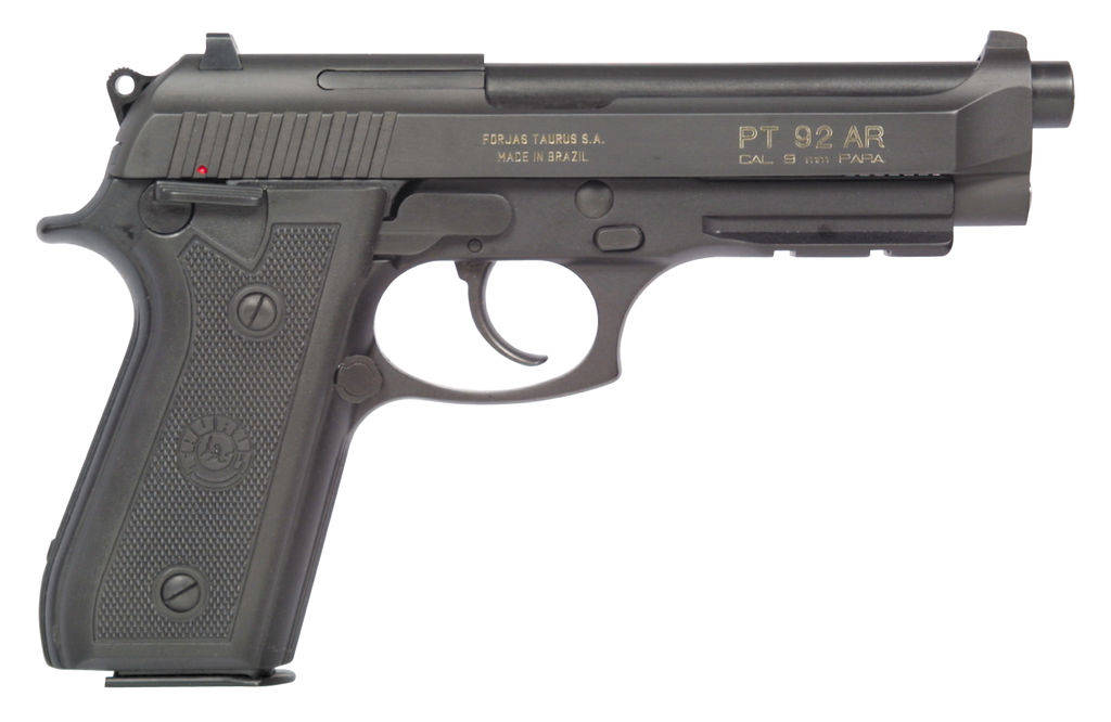 Taurus 92 Handgun 9mm Luger 17rd Magazine 5" Barrel Black Slide/Grip