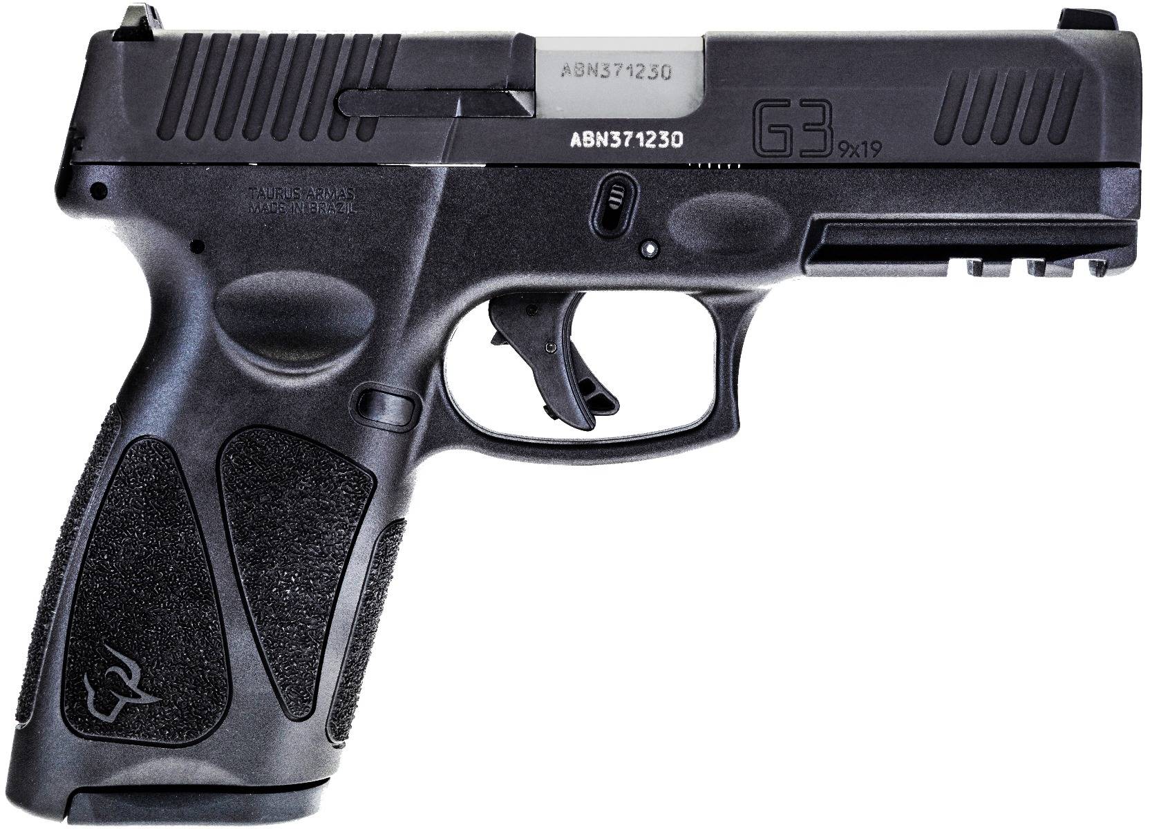Taurus G3 Tenifer Matte Black 9mm Luger Full Size 15rds. Steel Sites 4" Barrel