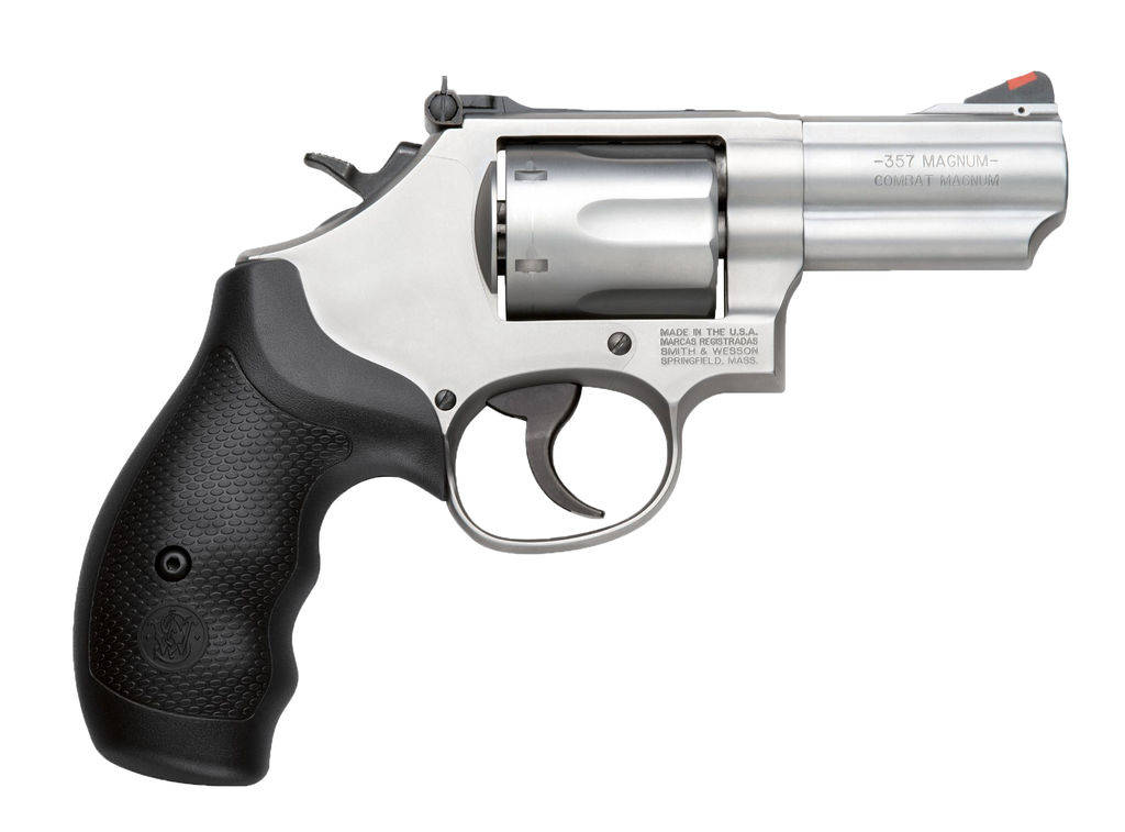 Smith & Wesson K-Frame Model 66 Combat Magnum Handgun .357 Mag 6rd Capacity 2.75" Barrel Silver with Black Grip