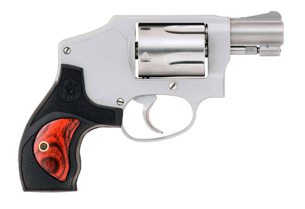 Smith & Wesson J-Frame Performance Center Model 642 Performance Handgun .38 Spl 5rd Capacity 1.88" Barrel Silver with Black and Wood Grips