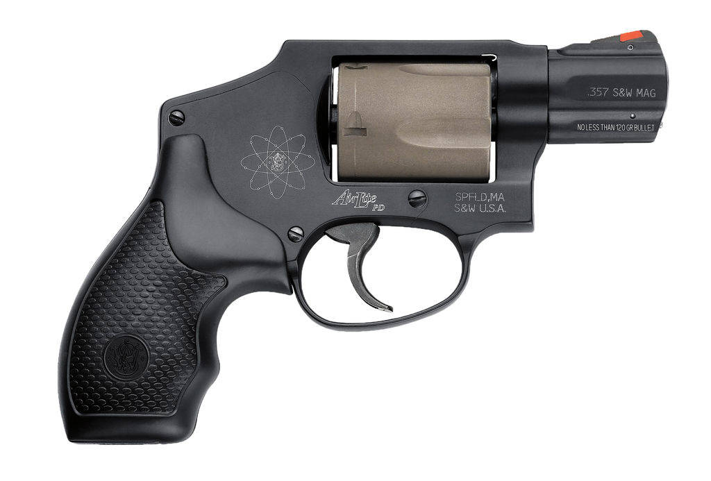Smith & Wesson M340 PD Handgun .357 Mag 5rd Capacity 1.88" Barrel Black and Tan No Lock