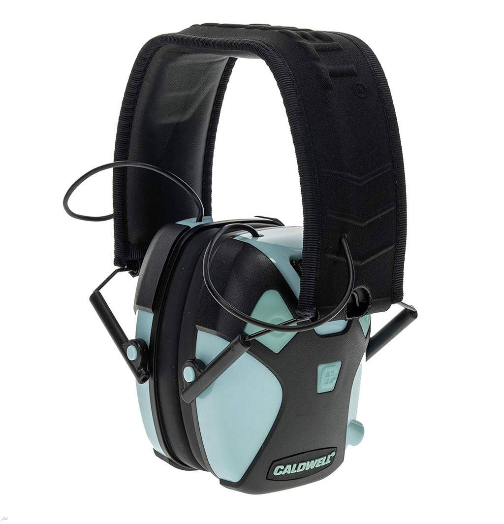 Caldwell E-Max Pro 23db Electronic Earmuffs-Aqua