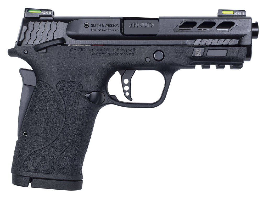 S&W Performance Center M&P 380 SHIELD EZ M2.0 Handgun .380 Auto 8rd Magazine 3.8" Black Ported Barrel