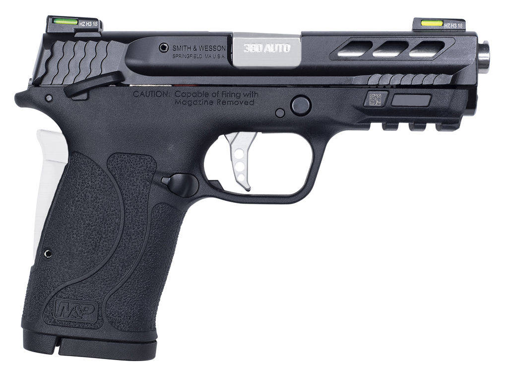 S&W Performance Center M&P 380 SHIELD EZ M2.0 Handgun .380 Auto 8rd Magazine 3.8" Sliver Ported Barrel