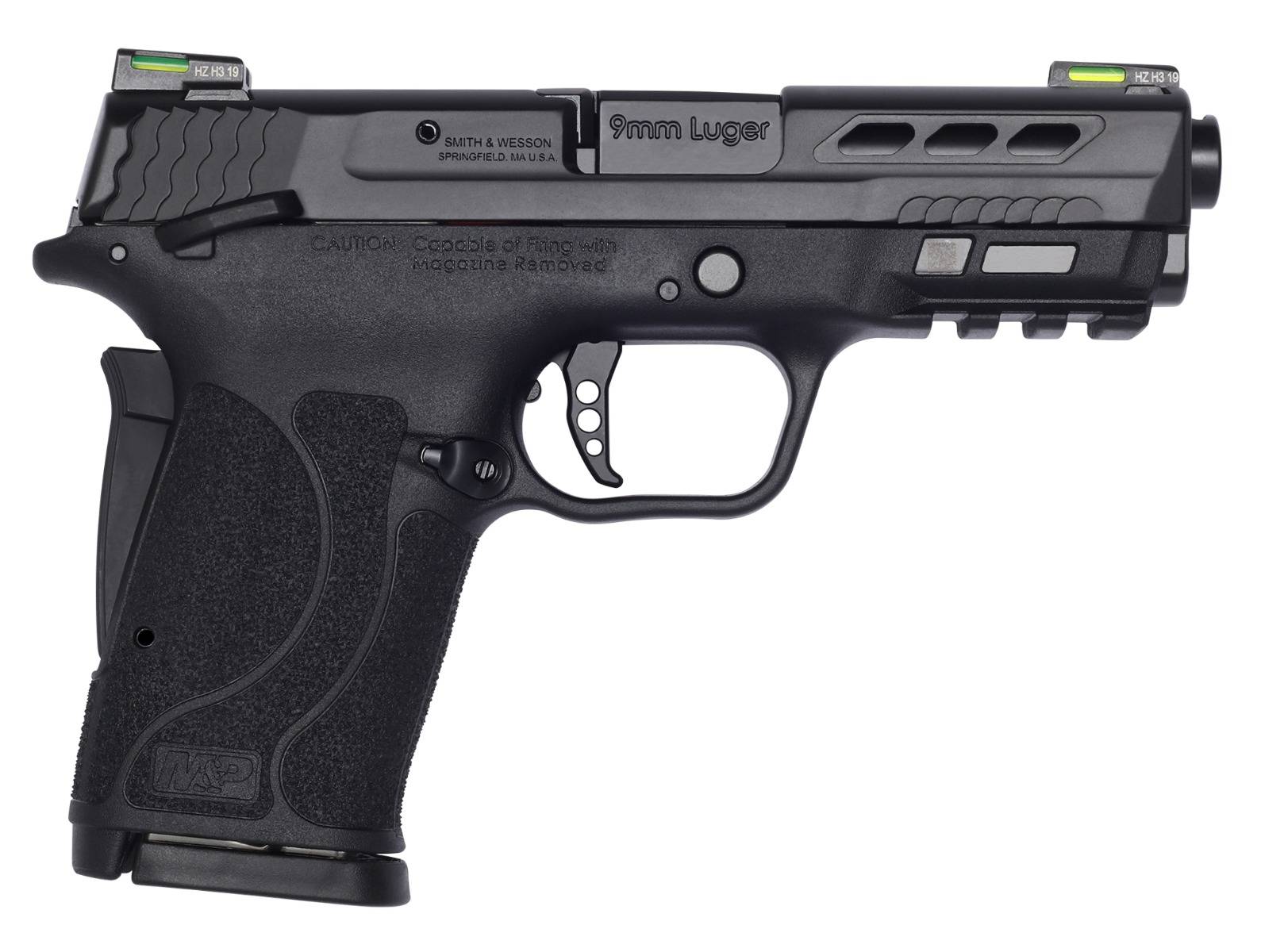 Smith & Wesson M&P Shield EZ Performance Center Handgun 9mm Luger 8rd Magazine 3.83" Ported Barrel Thumb Safety