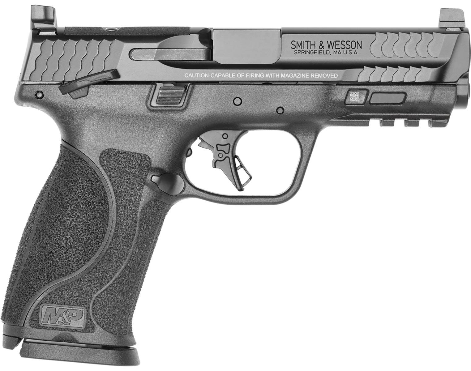 S&W M&P 9 Compact M2.0 OR Optic Ready Hand Gun 9mm Luger 17rd Magazine 4.25" Barrel Thumb Safety Black