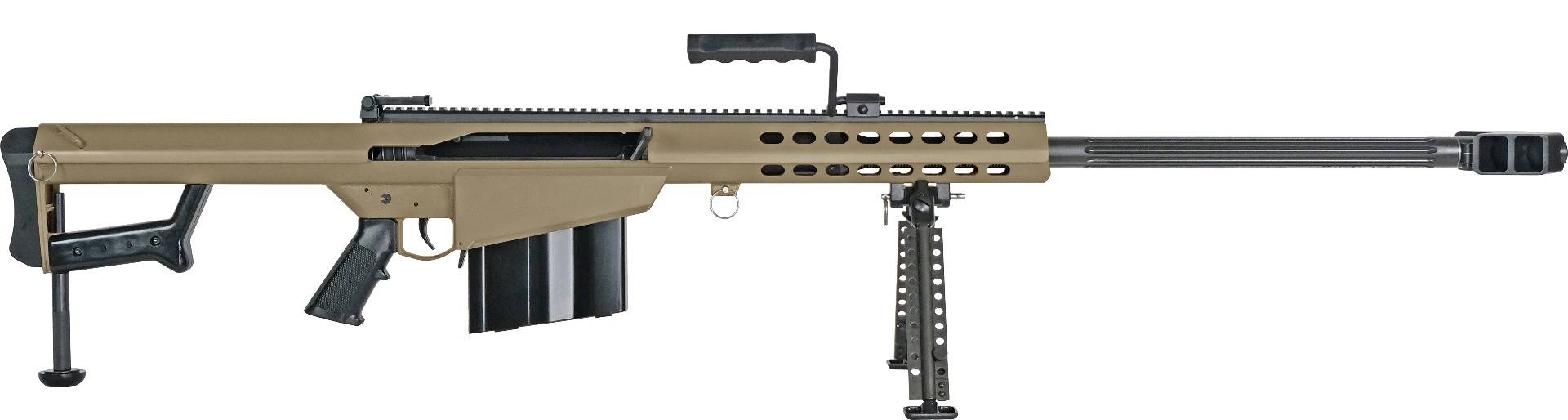 Barrett Model 82A1 Rifle .50 BMG 10rd Magazine(1) 29" Fluted Barrel w/Bipod FDE Finish