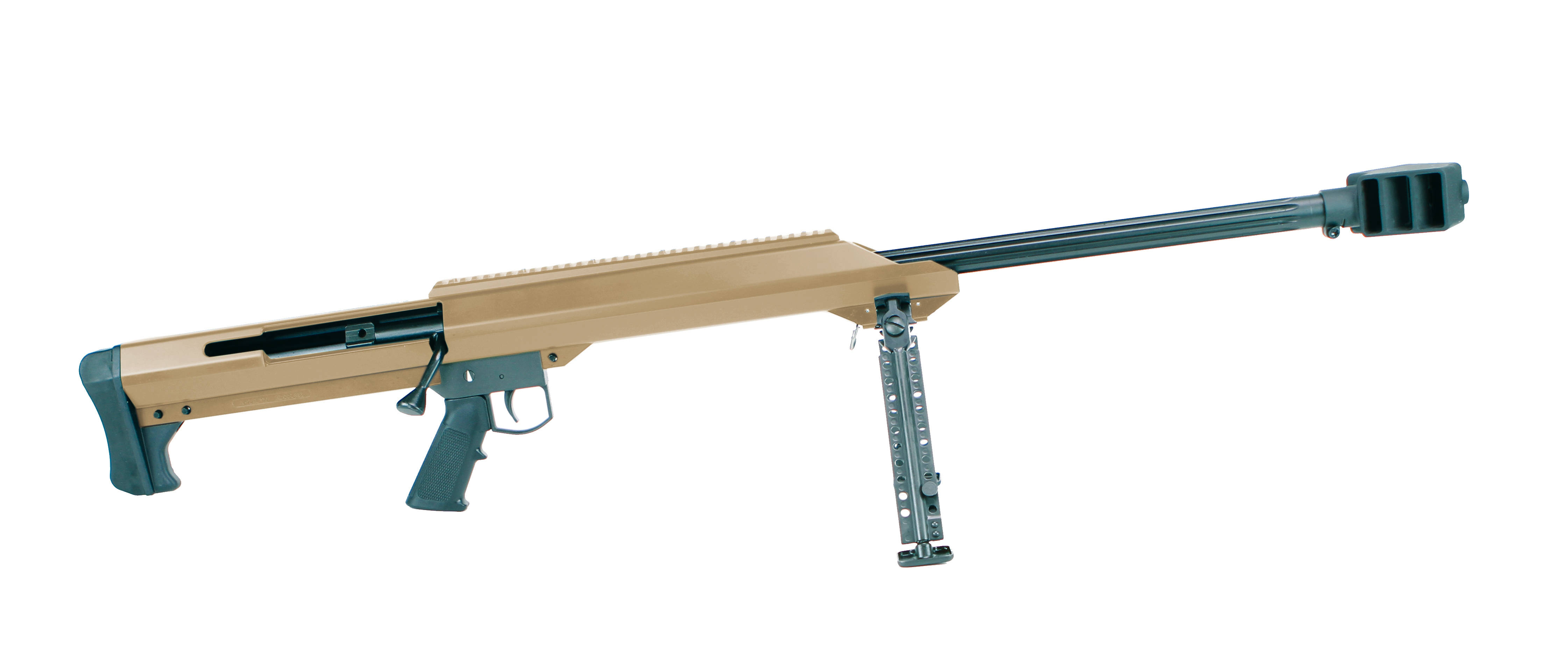 Barrett Model 99 Rifle 50 BMG Single Shot 29" Fluted Barrel FDE Finish w/Bipod and Pelican Hardcase
