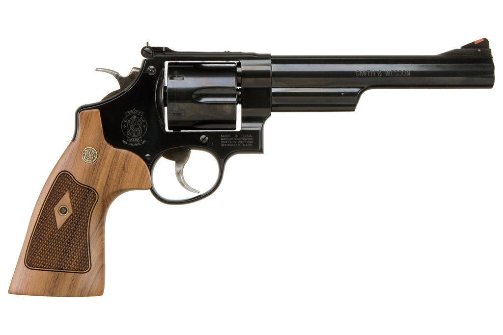 S&W Classics M29 Handgun .44 Rem Mag 6rd Capacity 6.5" Blued Barrel Wood Grips with Box