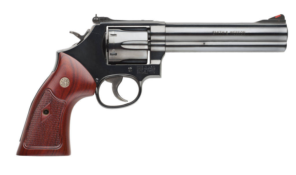 Smith & Wesson L-Frame M586 Handgun .357 Mag 6rd Capacity 6" Barrel Black