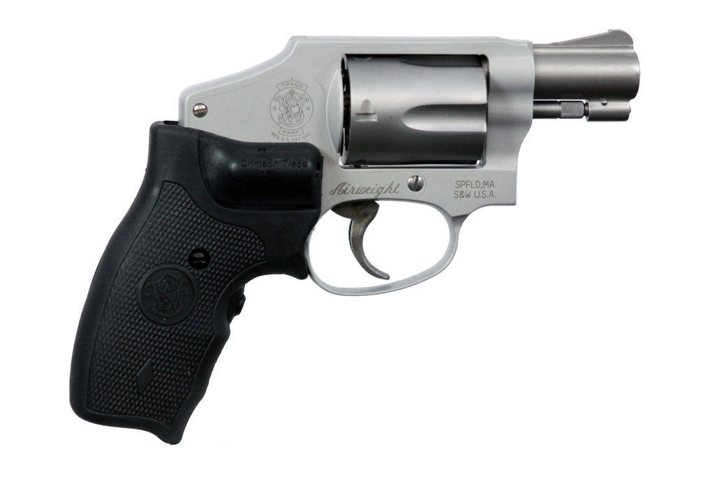 S&W M642 Airweight Crimson Trace Grip Handgun .38 Spl(+P) 5rd Capacity 2" Barrel Stainless No Internal Lock