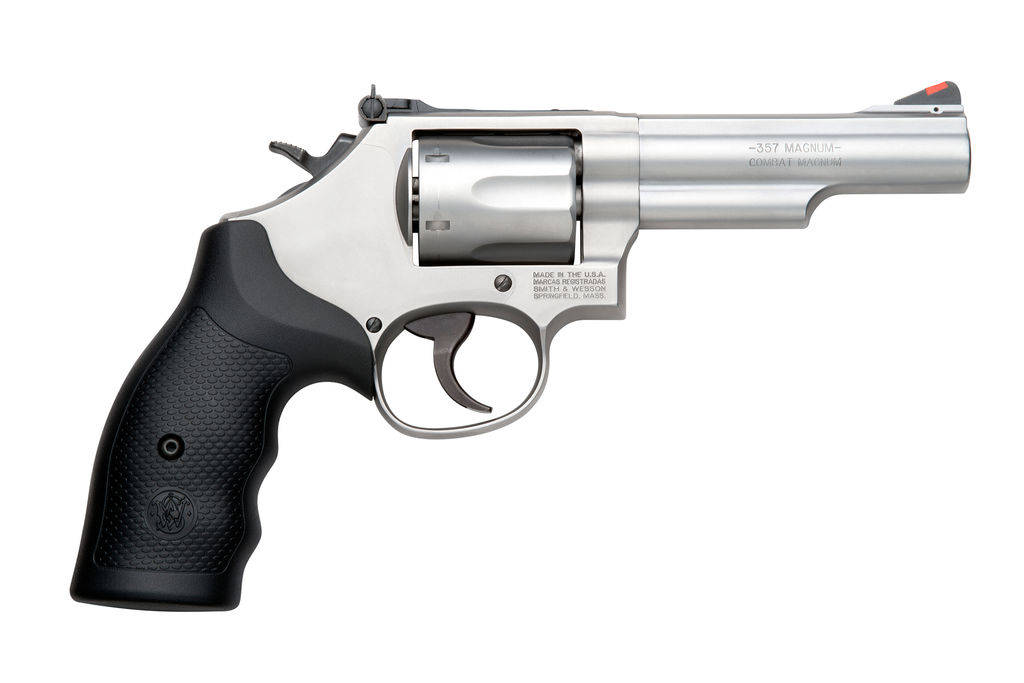 Smith & Wesson K-Frame Series Model 66 Handgun .357 Mag 6rd 4.25" Barrel Silver with Black Grip