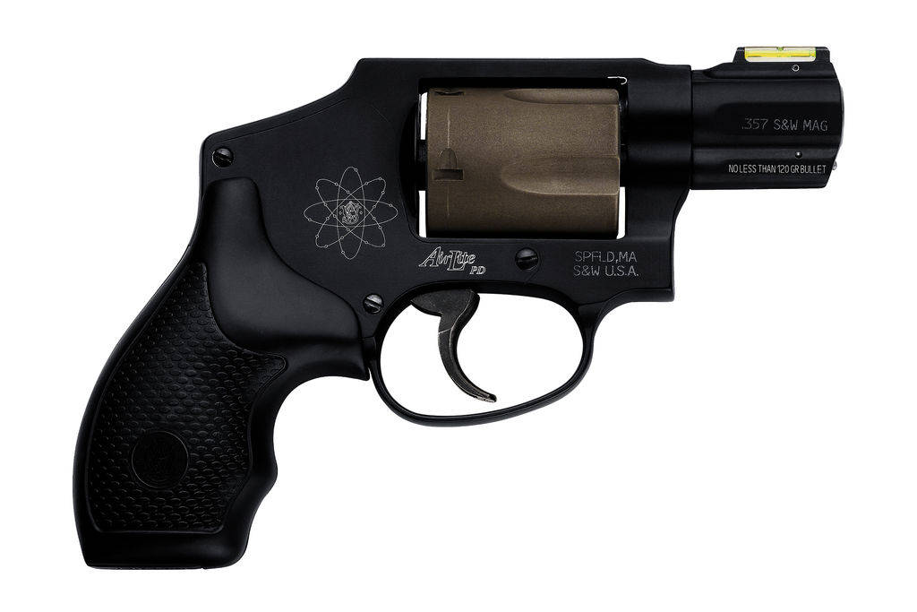 S&W Model 340 PD Handgun .357 Mag 5rd Capacity 1-7/8" Barrel Hi Viz Sights with Lock