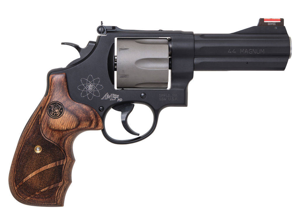S&W M329PD Handgun .44 Rem Mag 6rd Capacity 4" Barrel  Scandium Frame Hi-Viz Front Sight