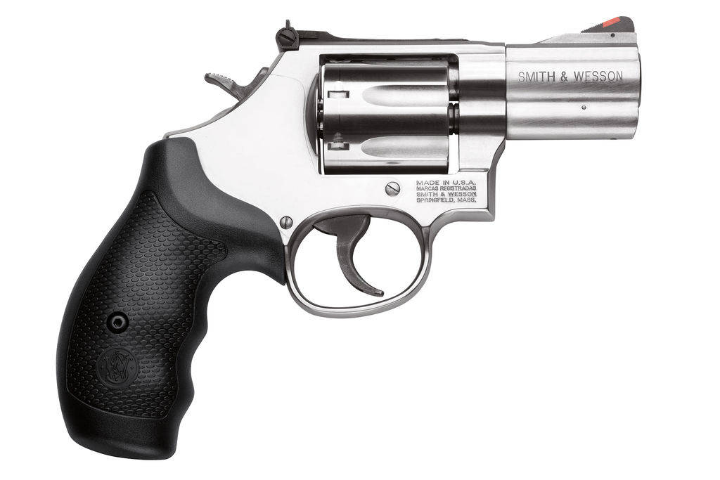Smith & Wesson L-Frame Model 686 Plus Handgun .357 Mag 7rd Capacity 2.5" Barrel Silver with Black Grip