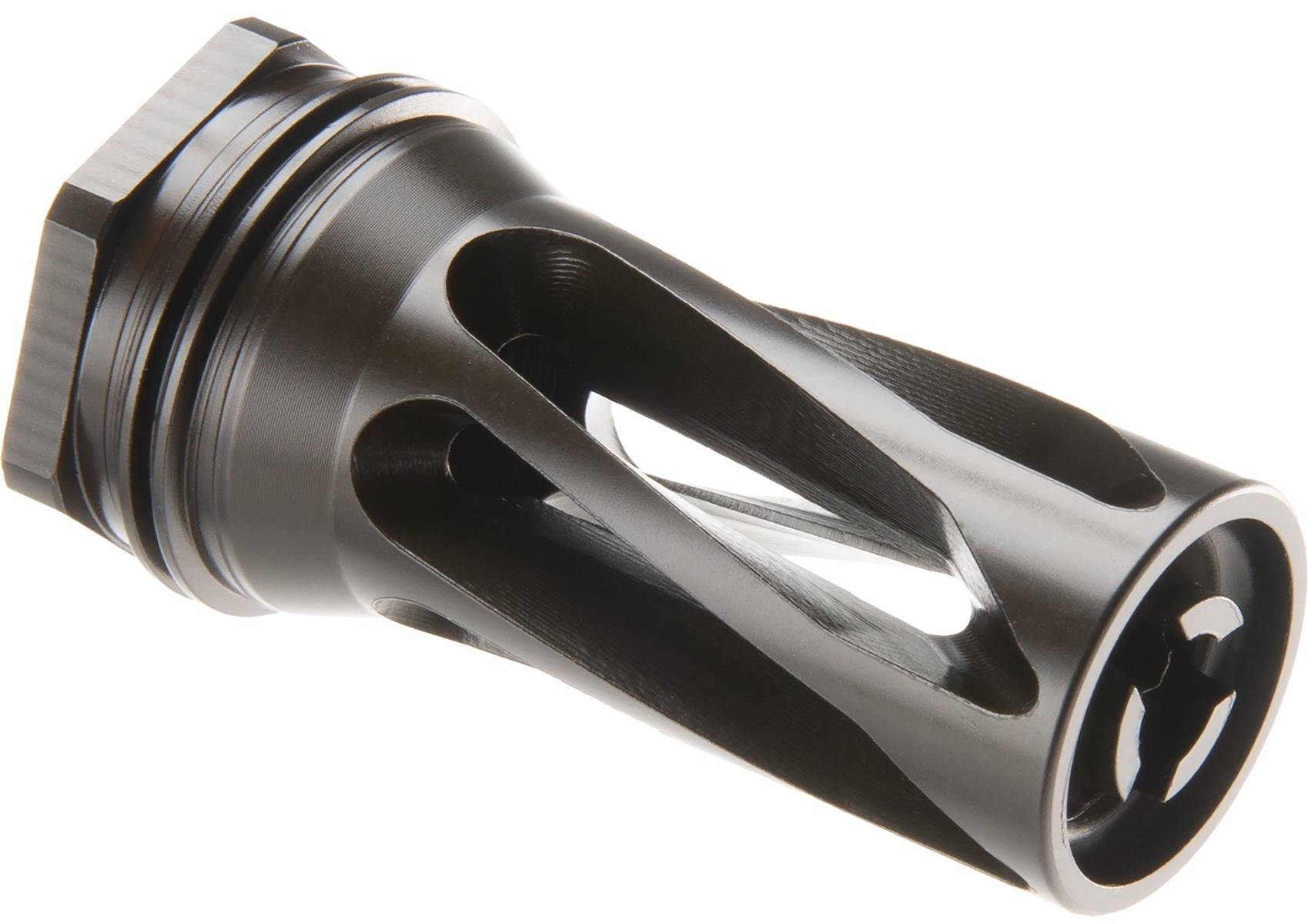 Huxwrx Flash Hider QD 5.56 1/2x28 Black