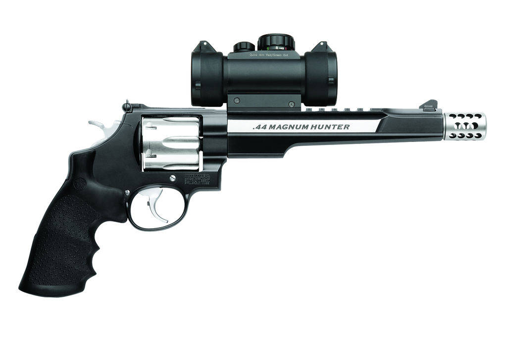 S&W PC M629 Hunter w/Red/Green Dot Handgun .44 Mag 6rd Capacity 7.5" Barrel w/Compensator Two-Tone Finish