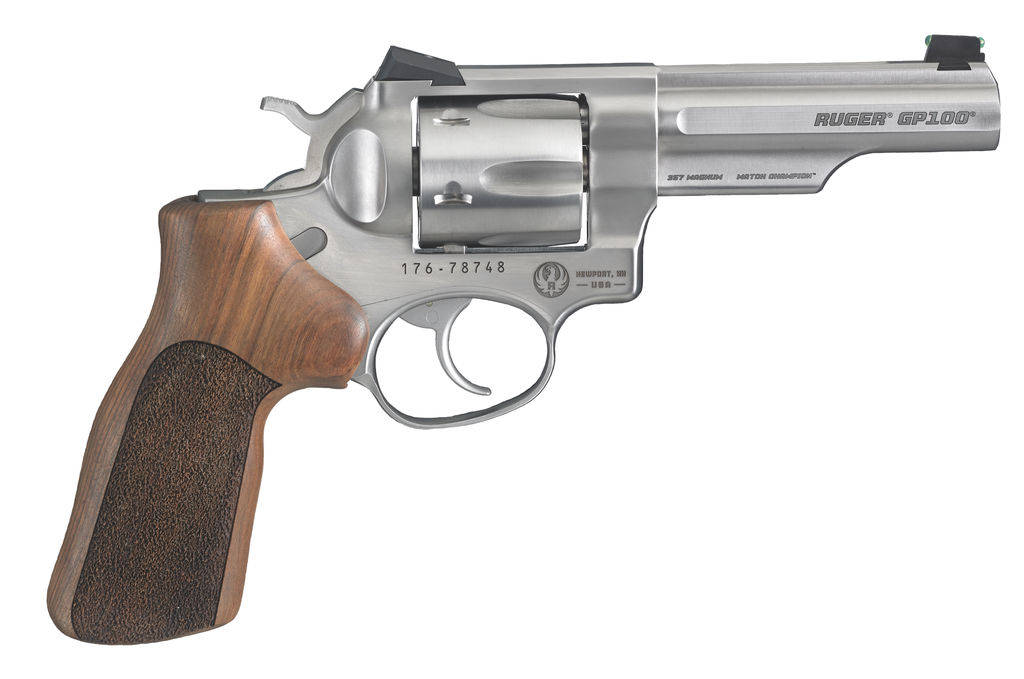 GP100 MATCH CHAMPION 357 MAG DA 4.2" BBL STS FIXED REAR SIGHT