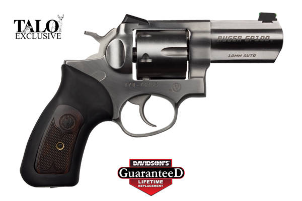 RUGER GP100 10MM 3" SS FIBER