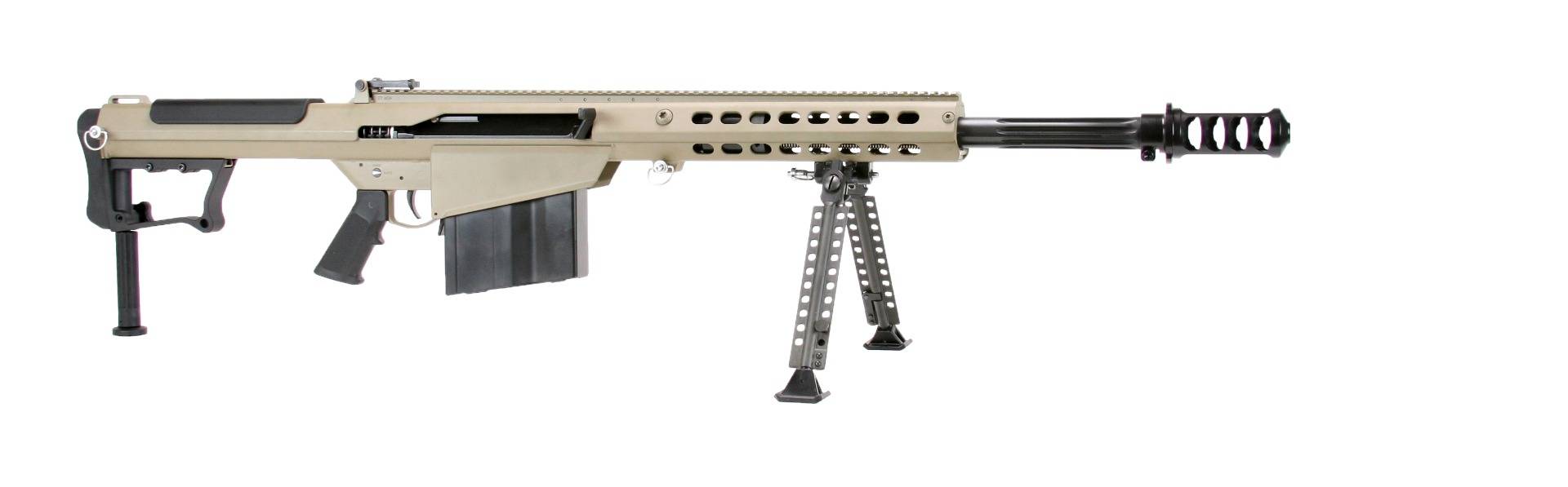 Barrett M107A1 Rife 50 BMG 10rd(1) Magazine 20" Fluted Barrel FDE Cerakote