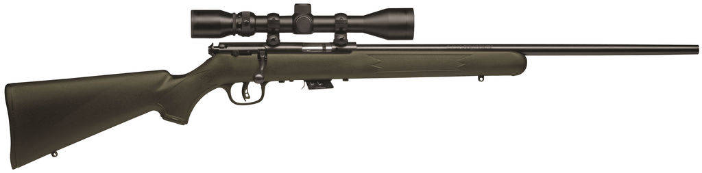 Savage Mark II FXP Rifle .22 LR 5rd Magazine 21" Barrel Synthetic OD Green Stock 3-9x40mm Scope