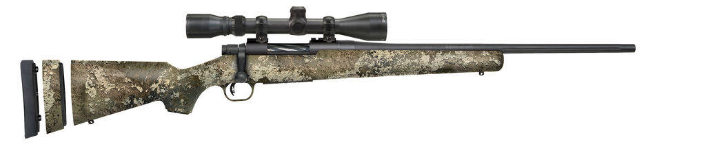Mossberg Patriot Super Bantam 6.5 Creedmoor Rifle 5rd Magazine 20" Barrel Camo Scoped Combo