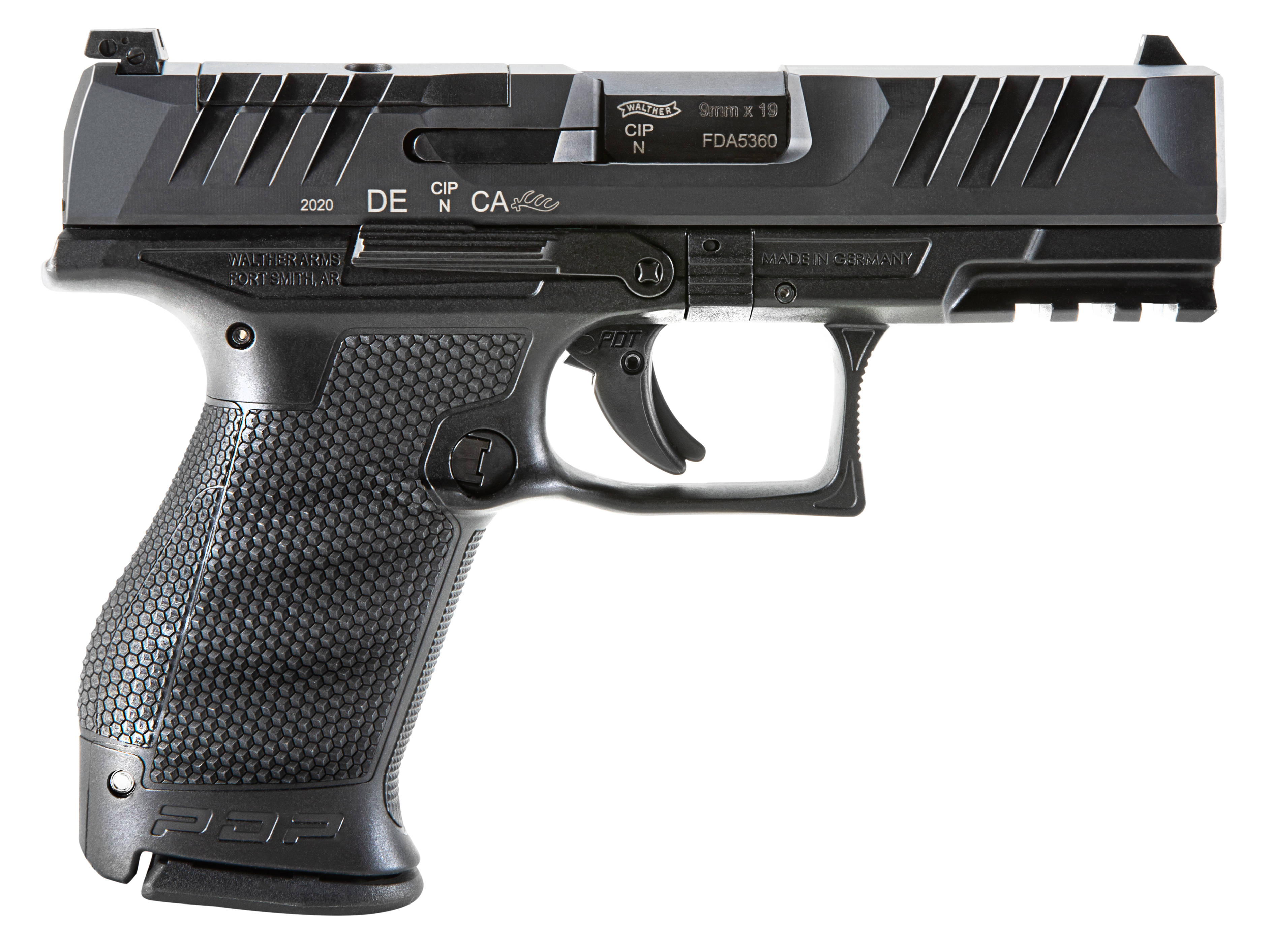 Walther PDP Compact Optic Ready Handgun 9mm Luger 15rd Magazine 4" Barrel Black Polymer 2 Mags Incl/