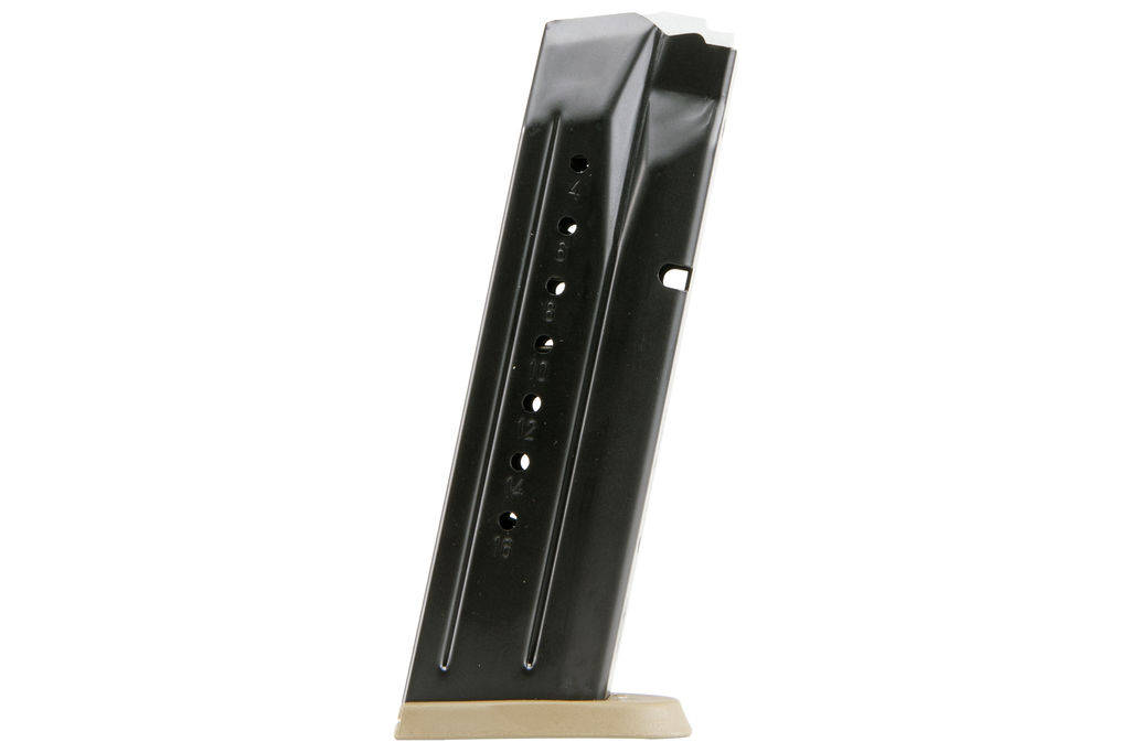Smith & Wesson M&P9 M2.0 Magazine Black Steel FDE Base Plate 9mm Luger 17/rd