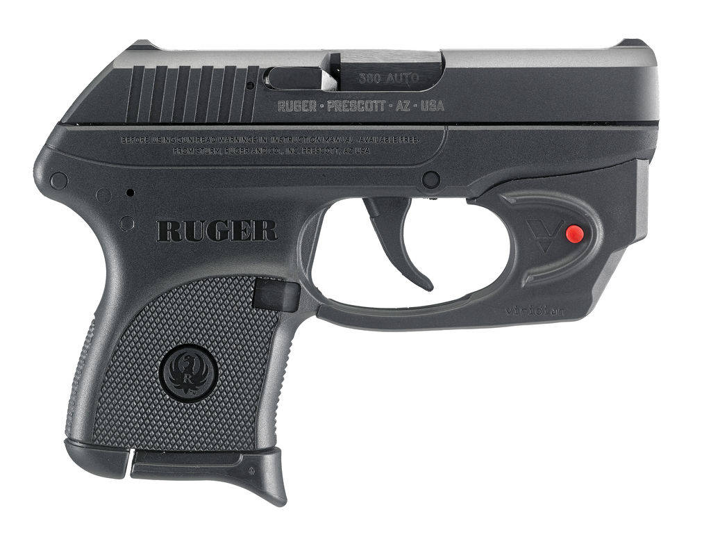 RUGER LCP 380ACP PISTOL 2.75" BBL BLUE W/ VIRIDIAN E-SERIES RED LASER