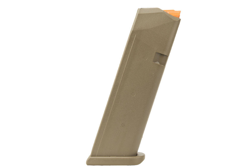 Glock Gen5 Factory Magazine G17 G17L G19 G19X G26 G34 9mm Luger - Coyote 17/rd