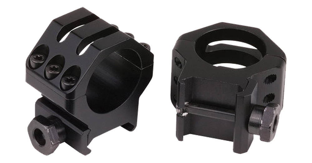 Weaver 6-Hole Aluminum Scope Rings 1" High Matte