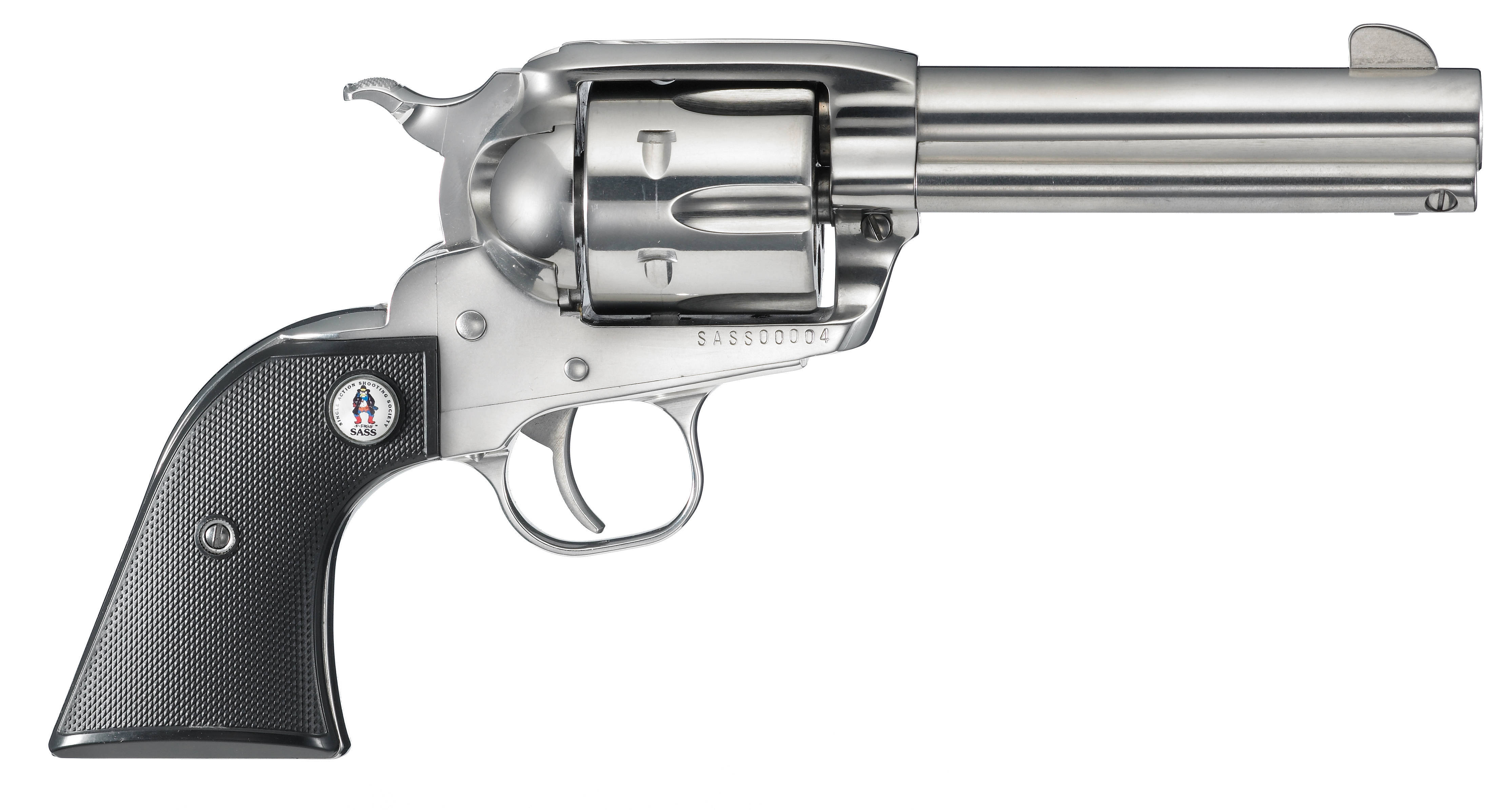 Ruger Vaquero SASS Revolver Set (Must Be Ordered in Pairs) .357 Mag 6rd Capacity 4.62" Barrel Stainless Steel Finiish