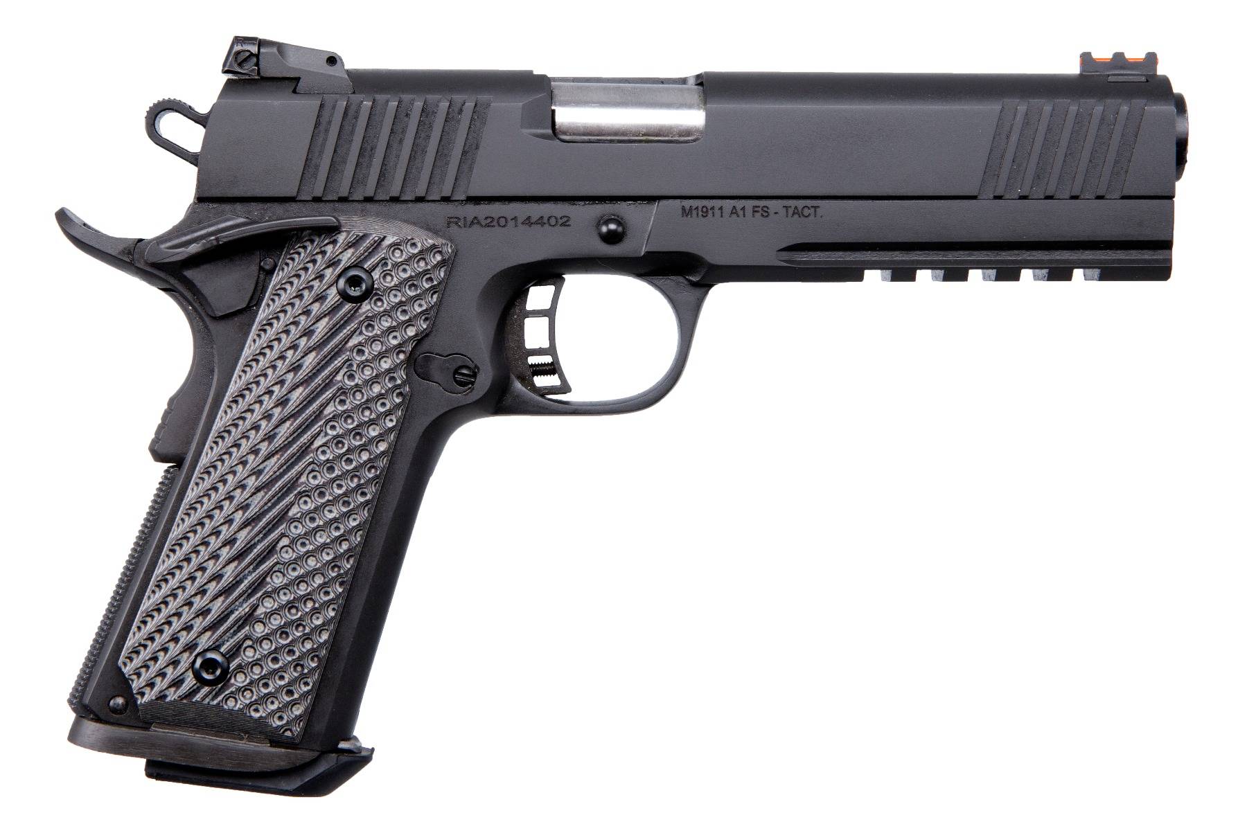 RI Armscor M1911-A1 FS Tac 2011 Handgun 10mm Auto 8rd Magazine 5" Barrel Parkerized