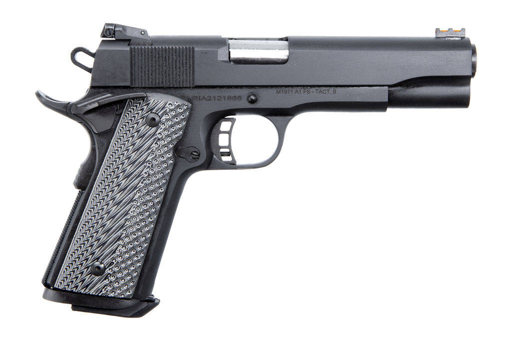RI Armscor M1911-A1 FS Tac II Handgun 10mm Auto 8rd Magazine 5" Barrel Parkerized G10 Grips