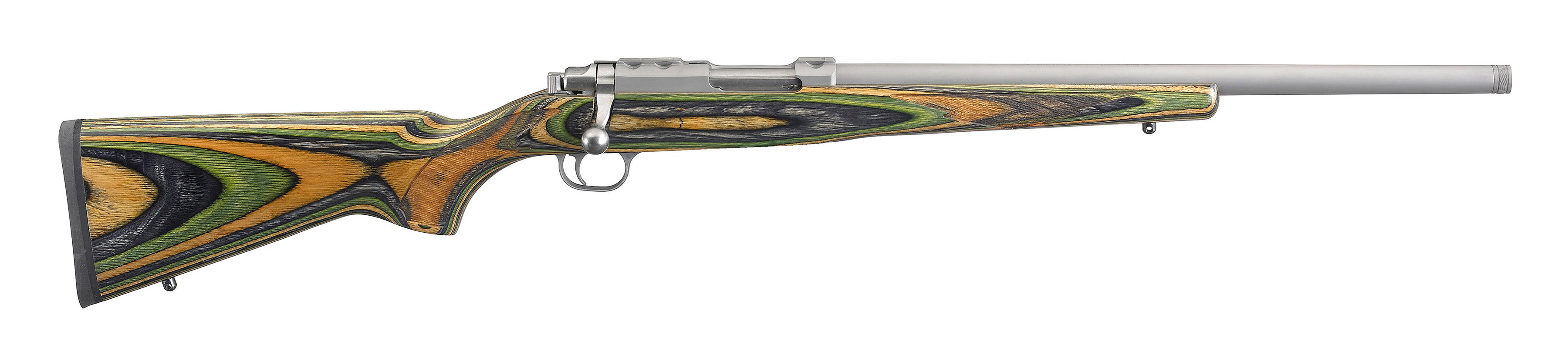 Ruger Model 77/17 Rifle .17 Hornet 6rd Capacity 18.5" Barrel Green Mountain Stock
