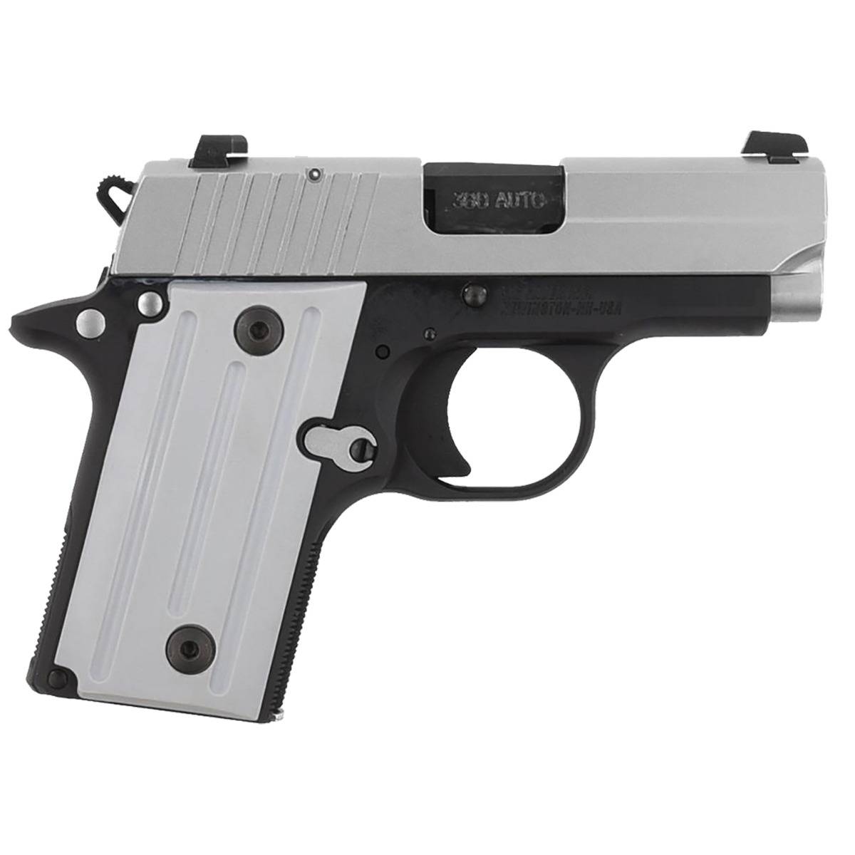 Sig Sauer P238 Handgun 380 ACP 6rd Magazine 2.7" Barrel Black and Silver CA Compliant