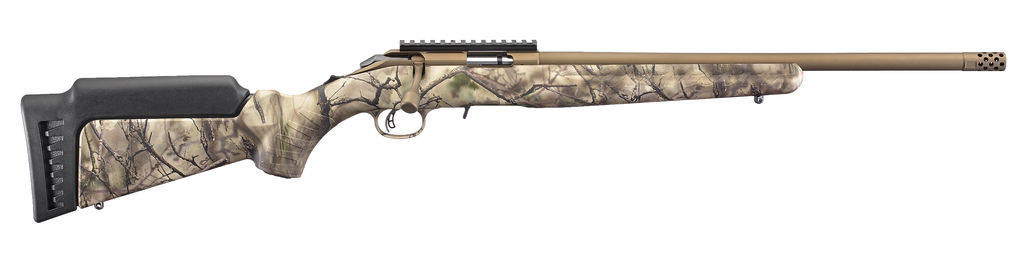 Ruger American Standard Rimfire .17HMR 9rd Magazine 18" Barrel Go Wild Camo Stock