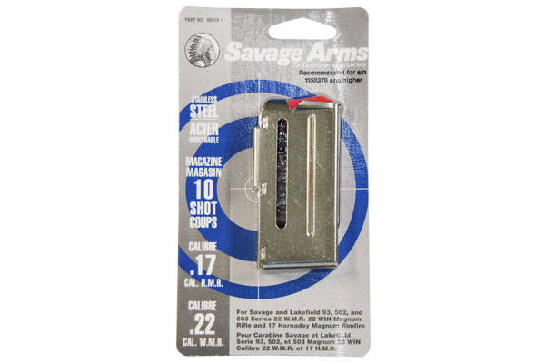 Savage Arms 93 Series Magazine .22 Mag .17 HMR Stainless Steel 10/rd