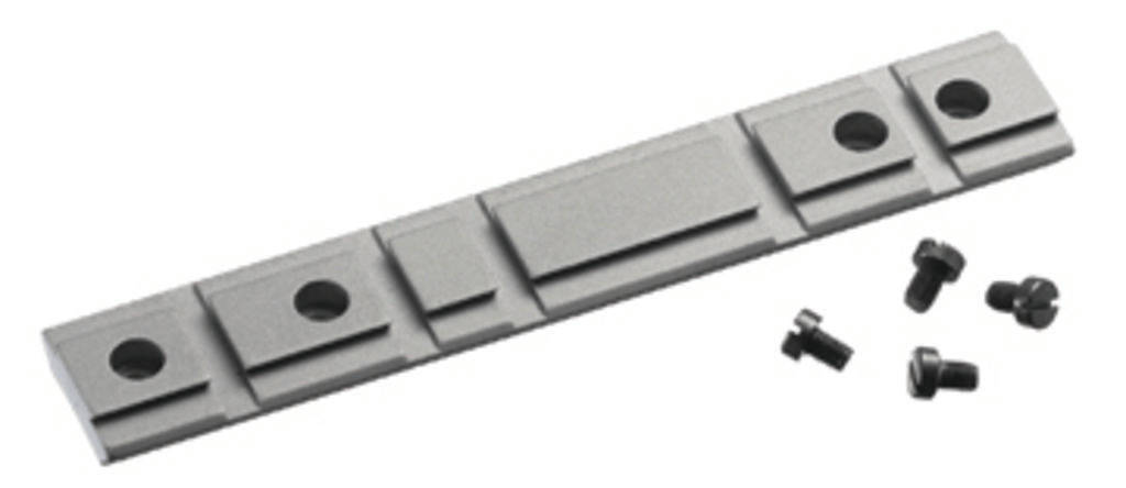 Ruger Weaver-Style Aluminum Combination 10/22 Rifle Scope Base Adapter Silver Powder Coated 1-piece